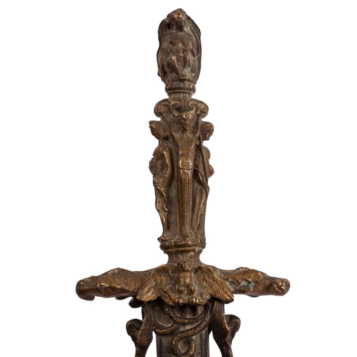 Romantic Revival Decorative Dagger With Openwork Scabbard, 19th Century-photo-3