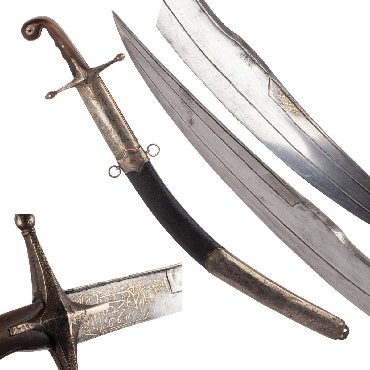 Pala balkanique du XIXe siècle avec décor en argent niellé