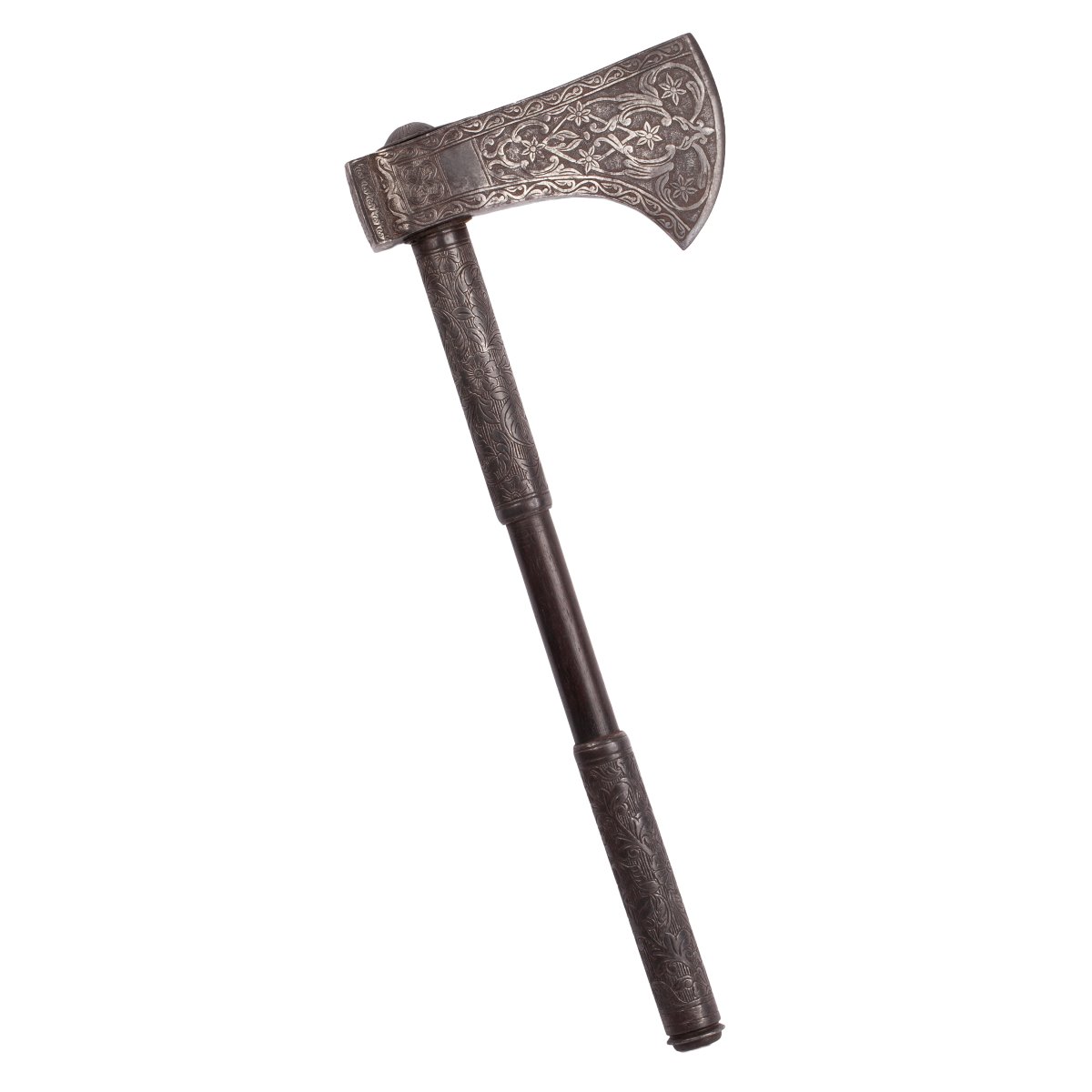 Indo-persian Tabarzin, Saddle Axe, India Or Iran, 19th Century-photo-3