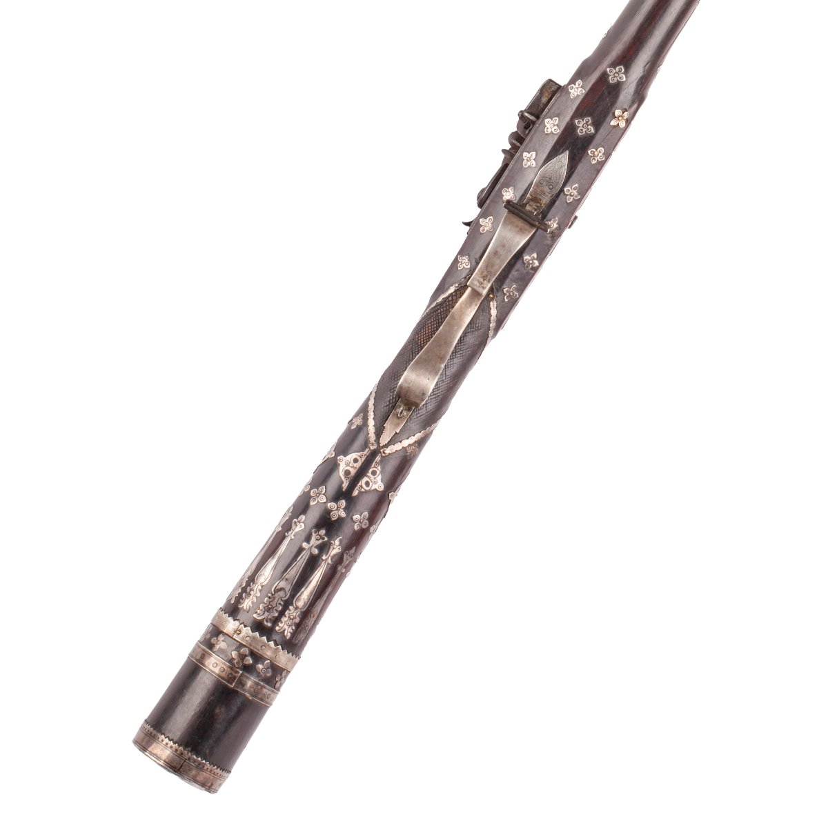 Persian Rifle With Silver Decoration, Early 19th Century-photo-4