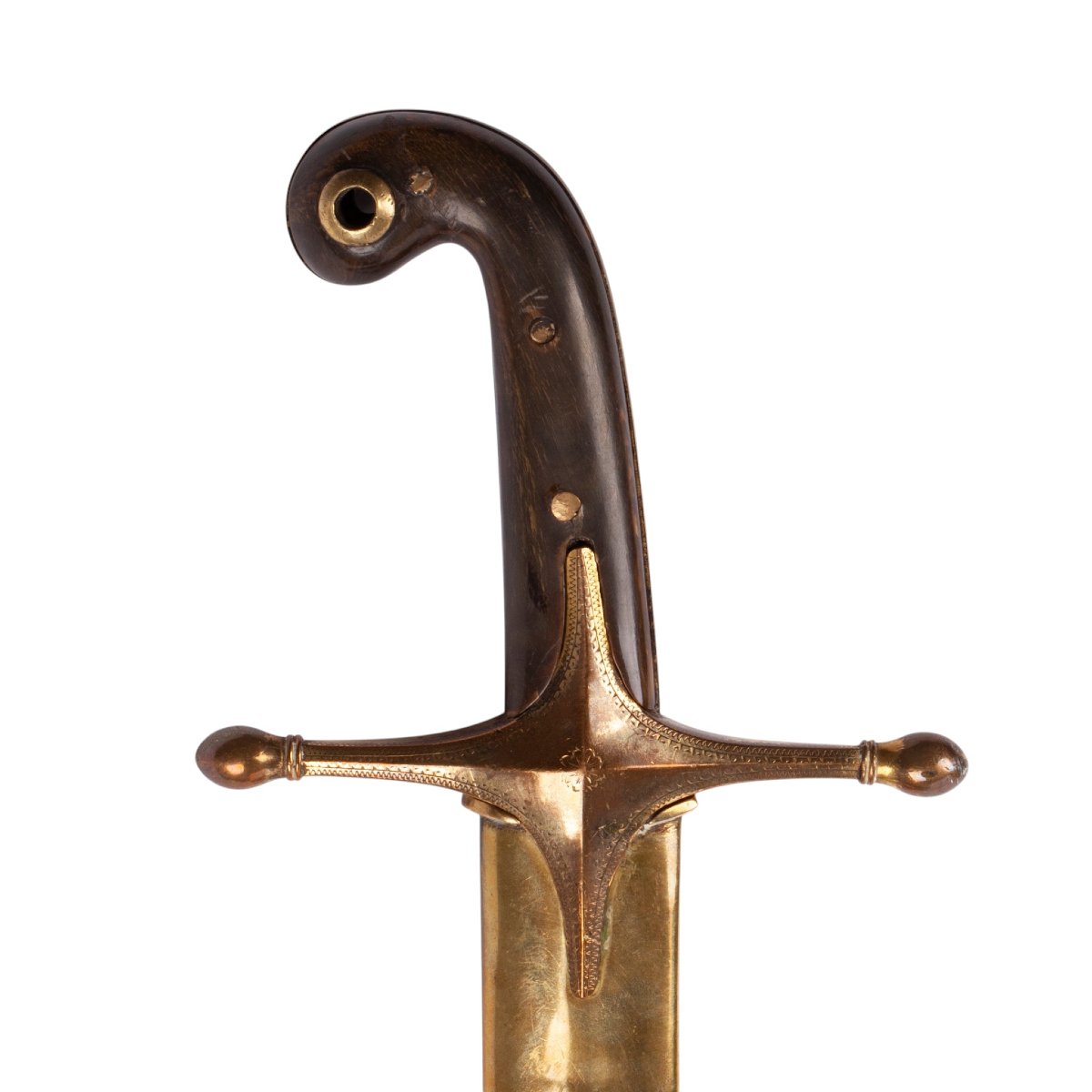 Ottoman Shamshir With Gilded Mountings, Ottoman Empire, 19th Century-photo-2