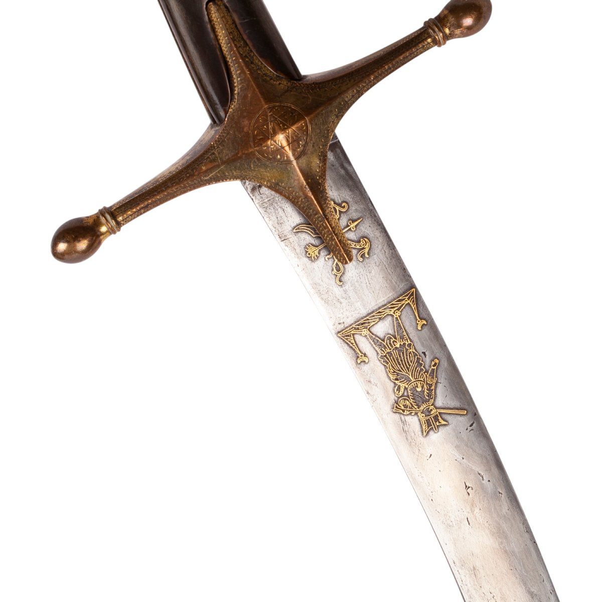 Ottoman Shamshir With Gilded Mountings, Ottoman Empire, 19th Century-photo-2