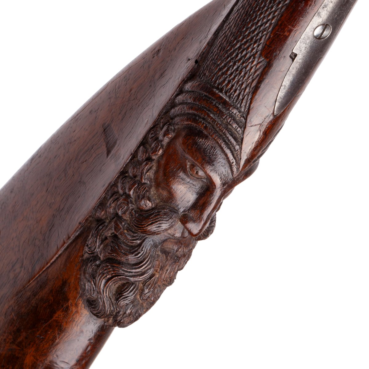 Small Children's Hunting Rifle With A Damascened Barrel, 19th Century-photo-3