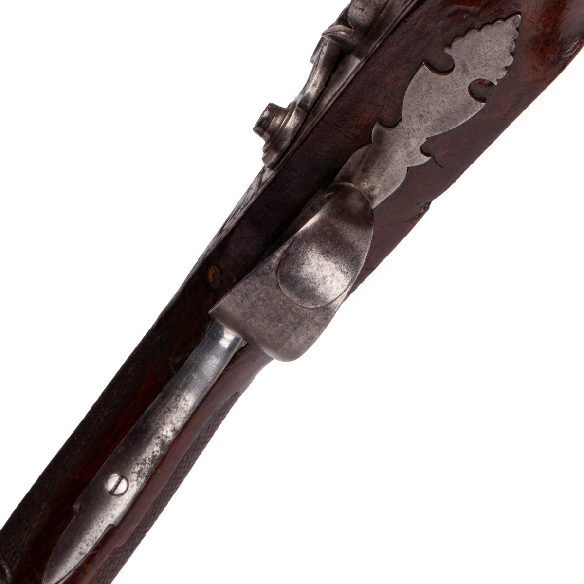 Small Children's Hunting Rifle With A Damascened Barrel, 19th Century-photo-4