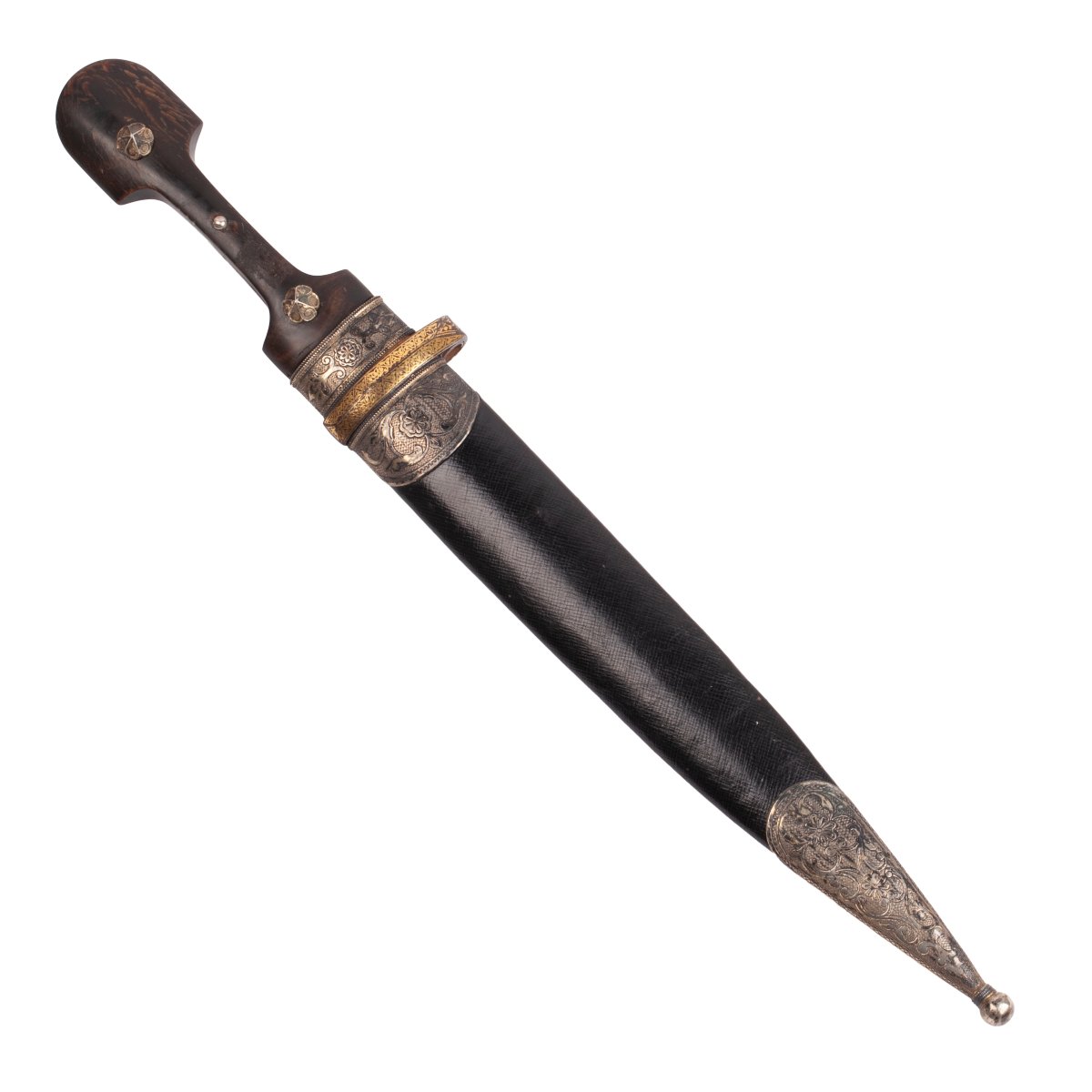 Russian Oriental-style Dagger With Silver Mountings, St. Petersburg, Late 19th Century