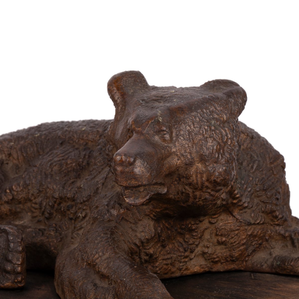 Sculpture d’ours couché en fonte, attribuée à Nikolai Lieberich-photo-2