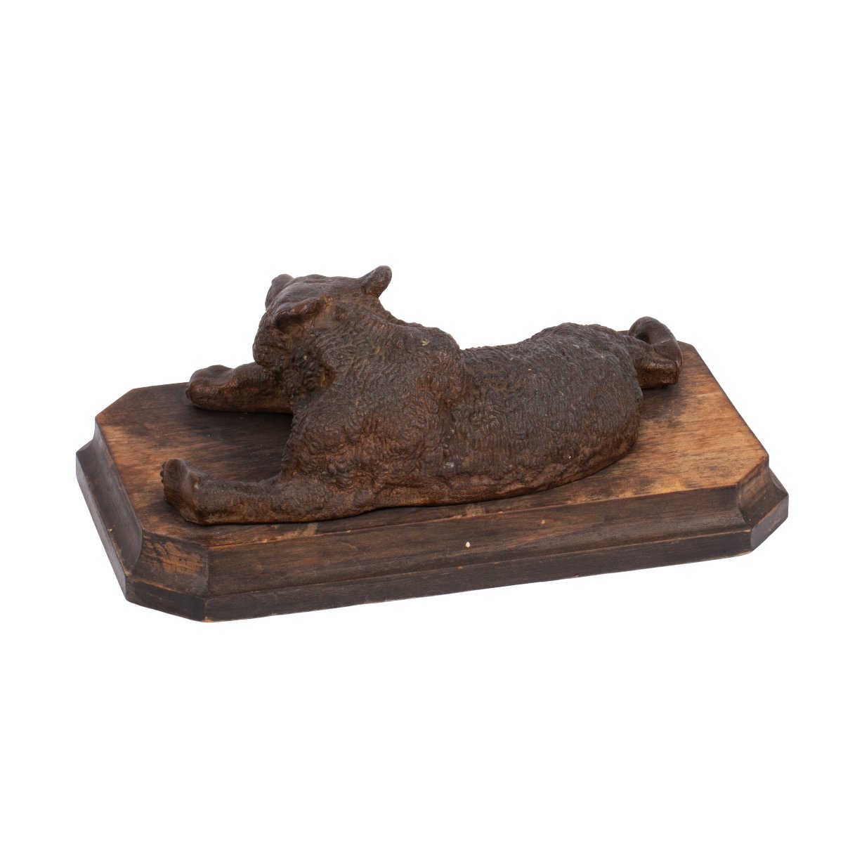 Sculpture d’ours couché en fonte, attribuée à Nikolai Lieberich-photo-3