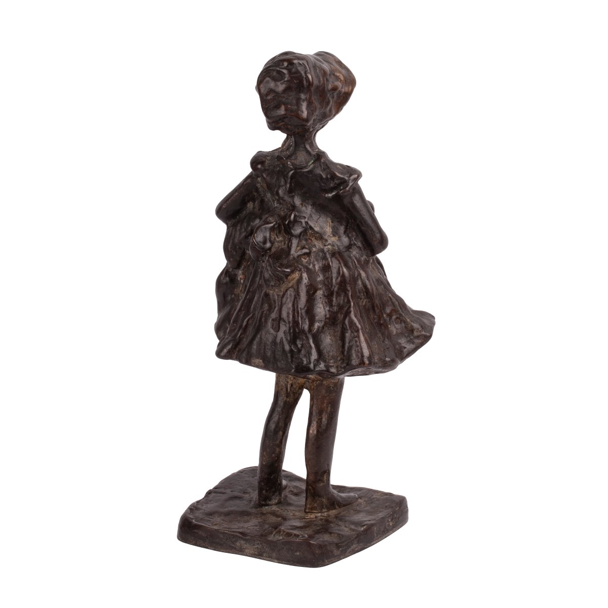 Bronze Statue Of A Young Girl By Paul Troubetzkoy, Likely Marie Troubetzkoy-photo-4