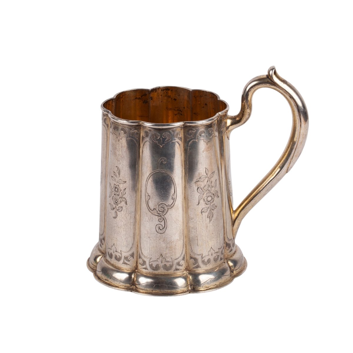 Chope en argent russe à intérieur vermeillé, 1854-photo-2