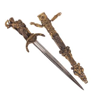 Othello And Desdemona Romantic Dagger And Scabbard