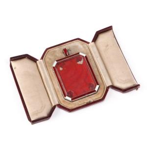 Elegant Faberge Silver And Guilloche Enamel Photo Frame