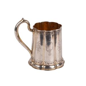 Russian Silver Tankard With Gilt Interior, 1854
