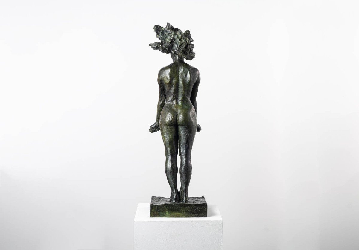 Female Nude - Salome - Bronze Statue-photo-3