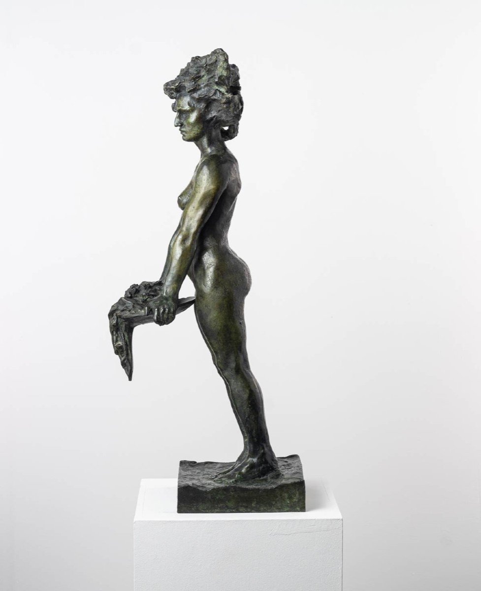 Nu féminin - Salomé - Statue En Bronze-photo-4