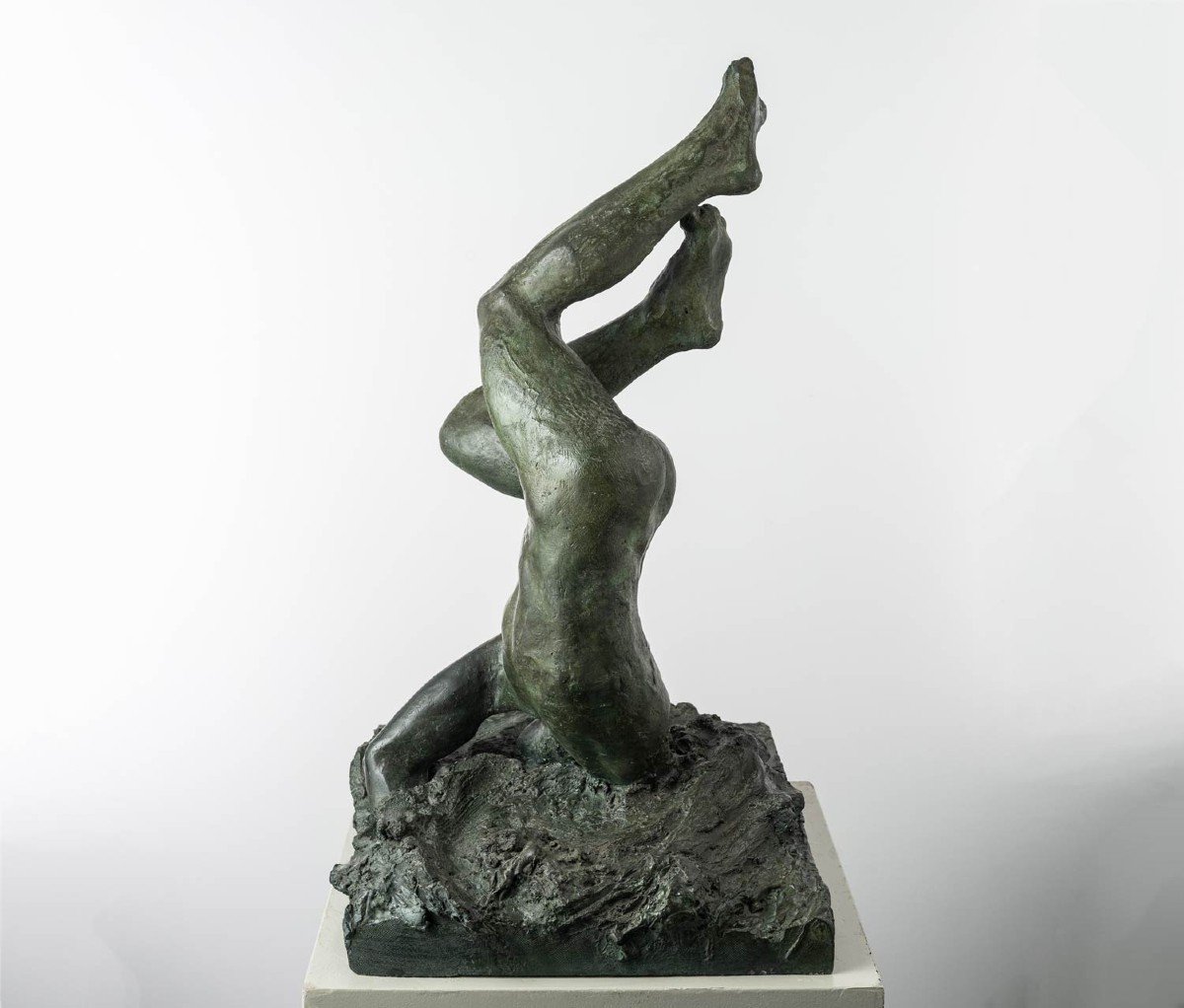 Male Nude, Bronze Sculpture – “icarus”-photo-1