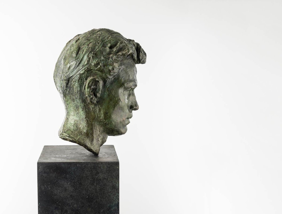 Bust Of Man, Bronze Sculpture – “ecce Homo”-photo-2