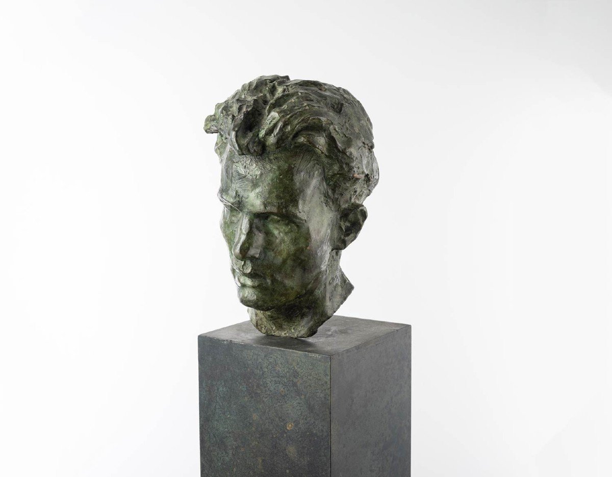 Bust Of Man, Bronze Sculpture – “ecce Homo”-photo-1
