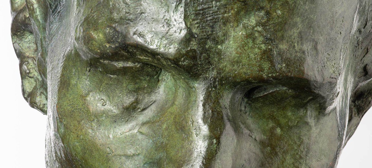 Bust Of Man, Bronze Sculpture – “ecce Homo”-photo-6