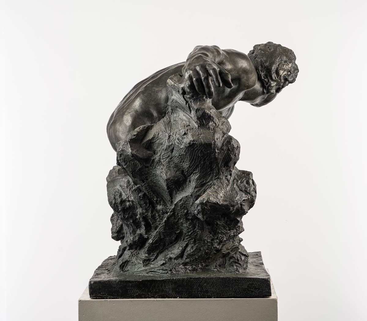 Male Nude, Bronze Sculpture – “adam” -photo-2