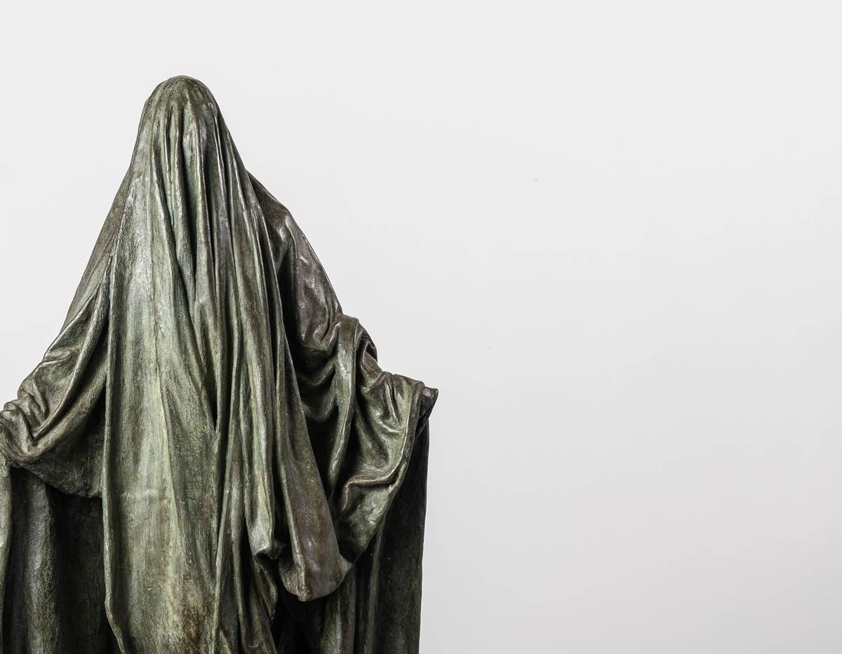 Bronze Sculpture Inspired By Dante's Divine Comedy – “veiled Shadow Ii” -photo-1