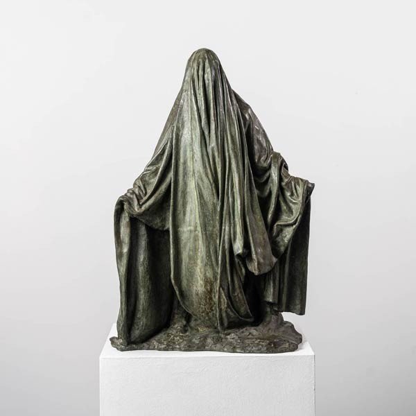 Bronze Sculpture Inspired By Dante's Divine Comedy – “veiled Shadow Ii” 