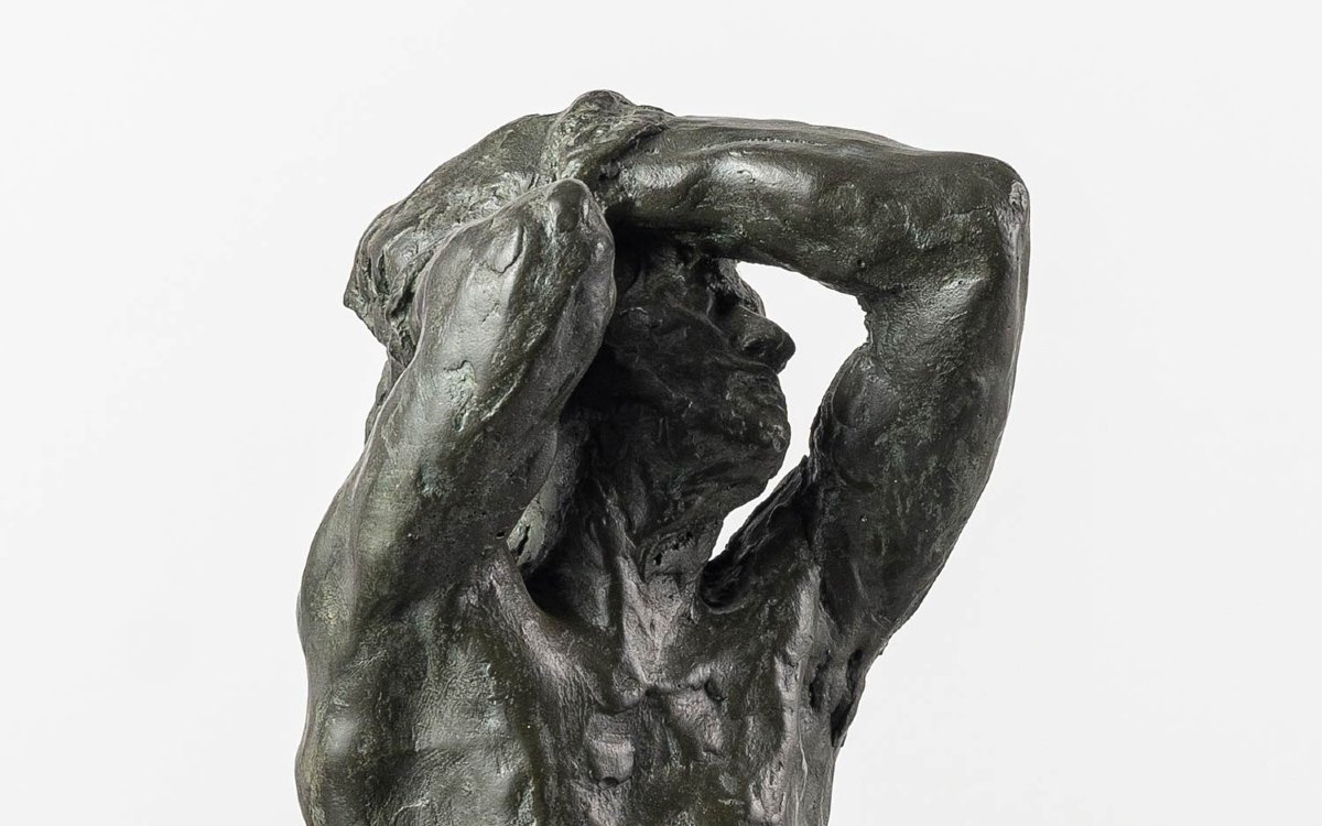 Male Nude - Sculpture Representing A Chained Slave-photo-1