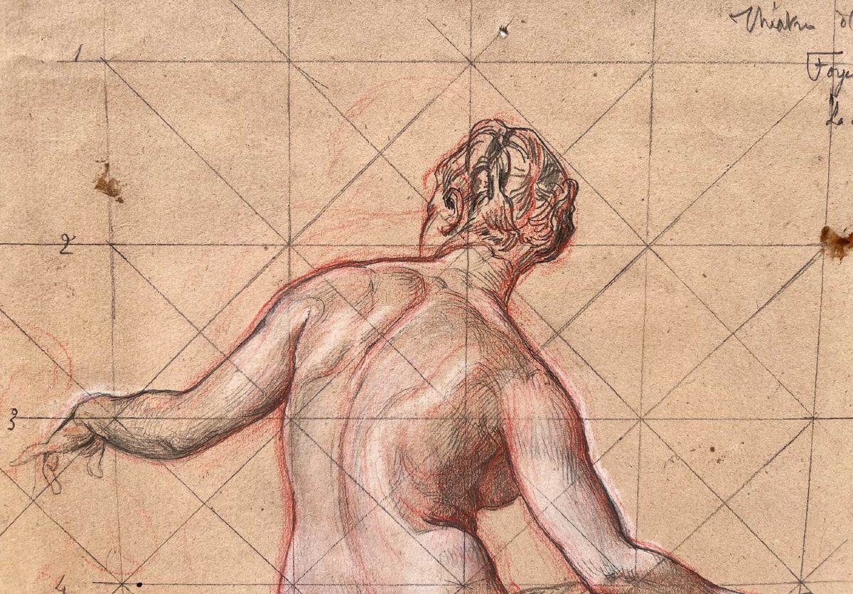 Alexis Mazerolle - Allégorie De La Danse Du Théâtre d'Angers - Crayons Sur Papier-photo-3