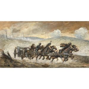 Artillery Cavalcade During The Great War – Julien Le Blant