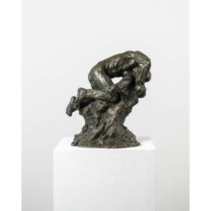 Nu masculin, sculpture en bronze – « ESCLAVE III » – Guy Le Perse