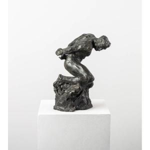 Male Nude, Bronze Sculpture - "slave Ii"