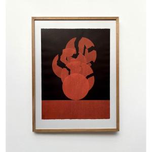 Estampe Abstraite – Art Cinétique, Eau-forte – « Disques éclatés » – Pol Bury (1922-2005)