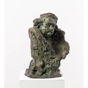 Buste D’homme, Sculpture En Bronze – « Rembrandt » 