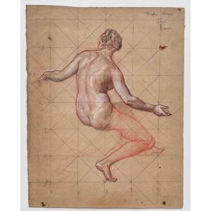 Alexis Mazerolle - Allegory Of Dance From The Angers Theater - Pencils On Paper