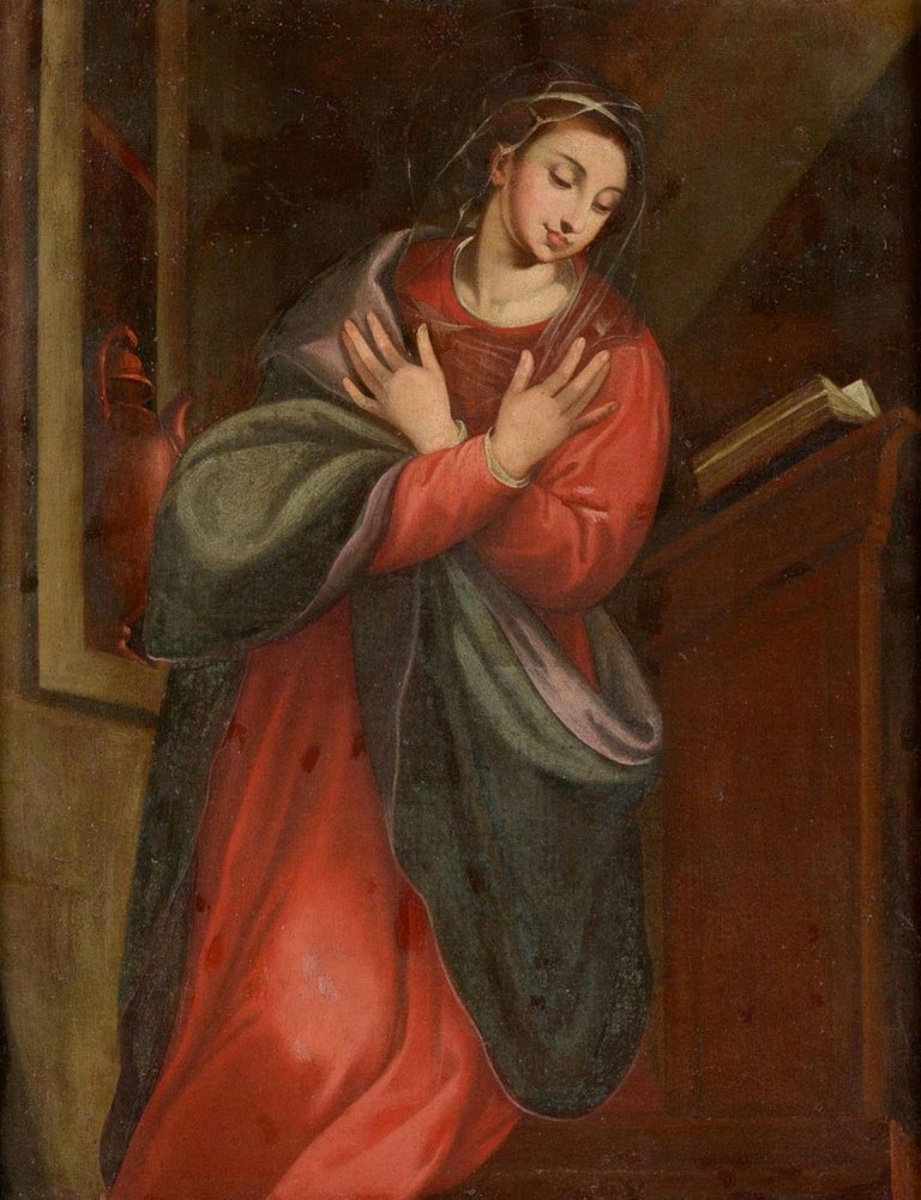 Scipione Pulzone (1554 - 1598), School Of The "virgin Of Sorrows", 17th Century-photo-1