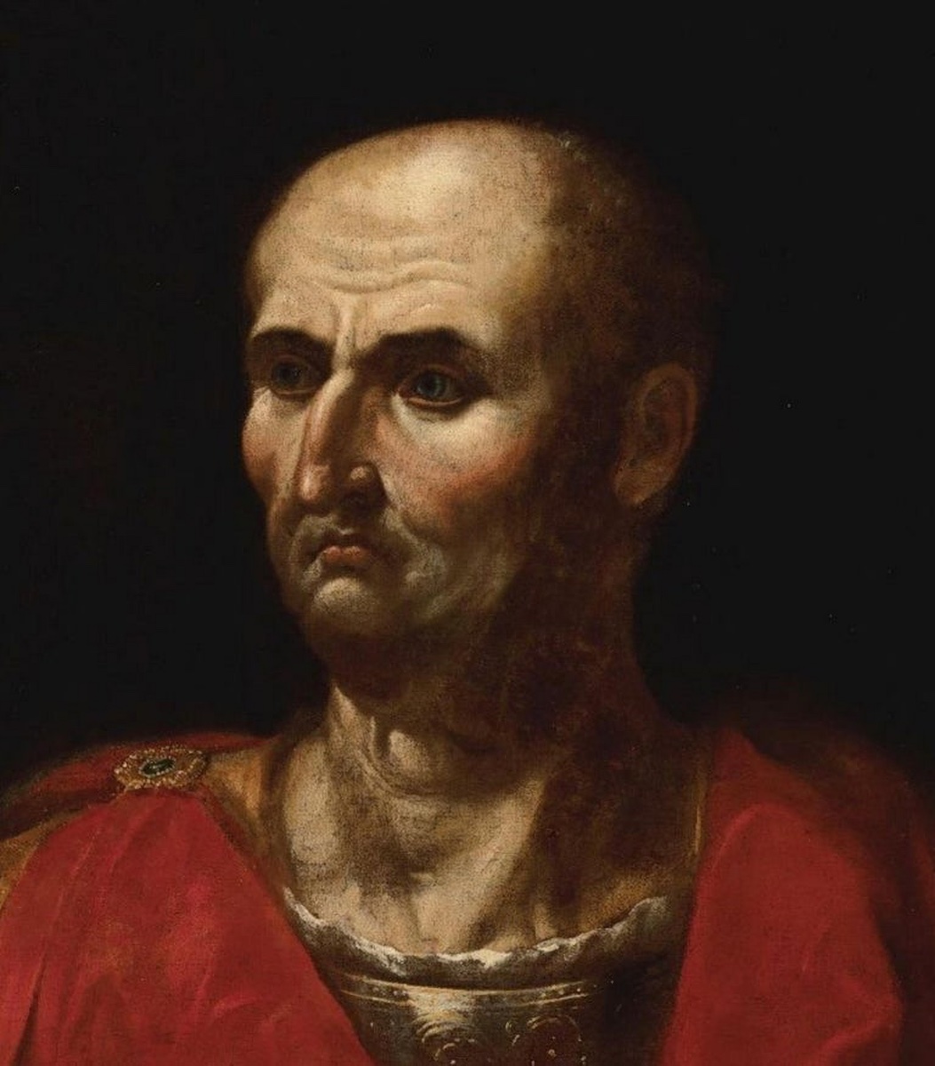 17th Century Italian School. Portrait/bust Of Emperor Vespasian-photo-4
