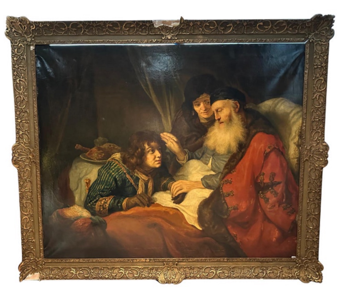Ecole De Govaert Flinck (1615-1660), XVIIe Siècle « isaac Et Ses Fils »
