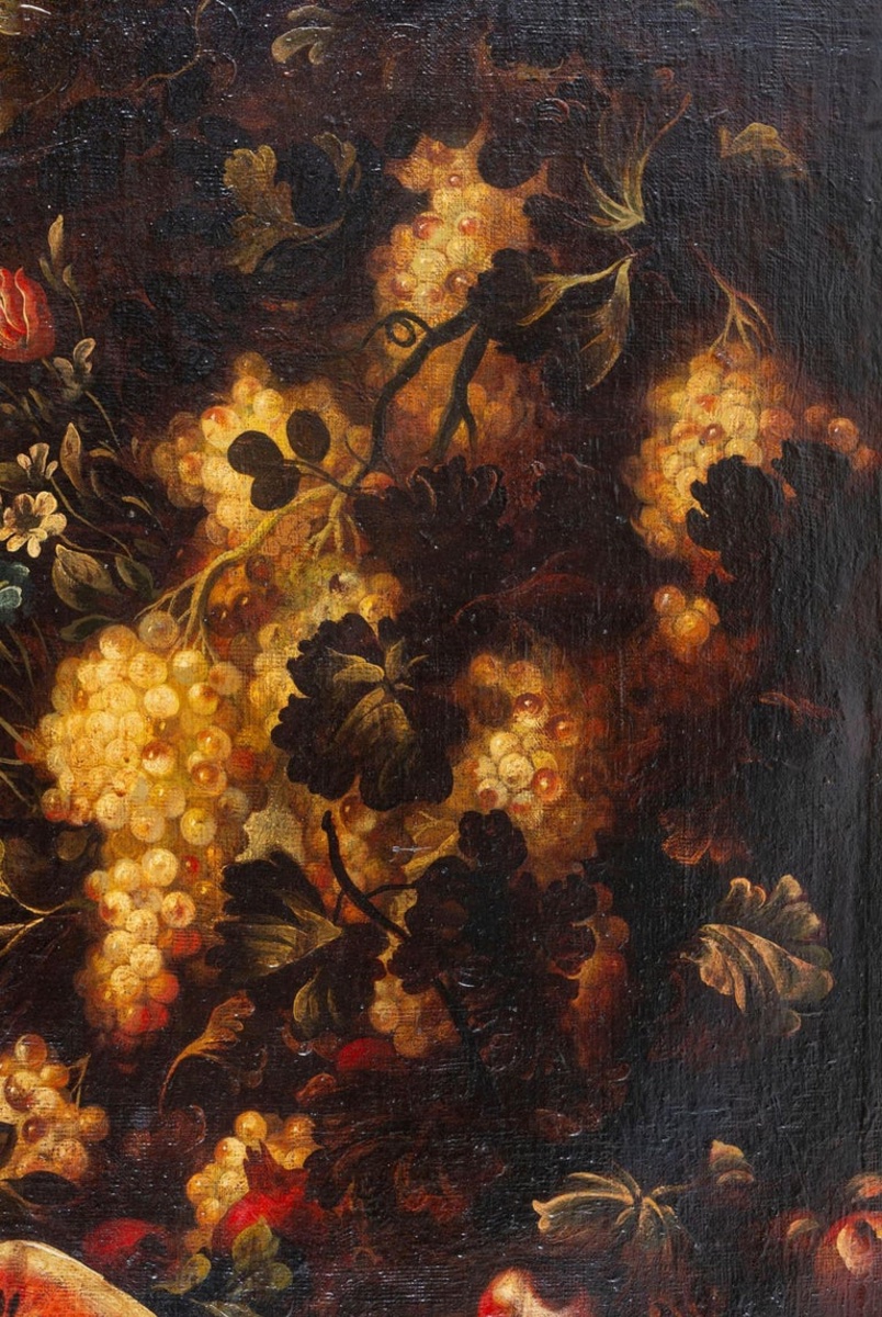 Abraham Brueghel (1631 - 1690) Attribution - "triumph Of Flowers And Fruits In The Open Air"-photo-4