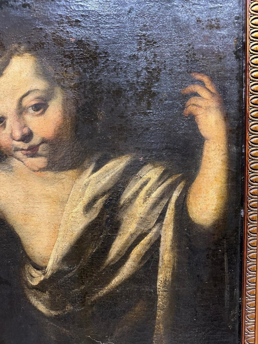 Giacinti Brandi (1621-1691) « s. Giovannino », XVIIe Siècle-photo-3