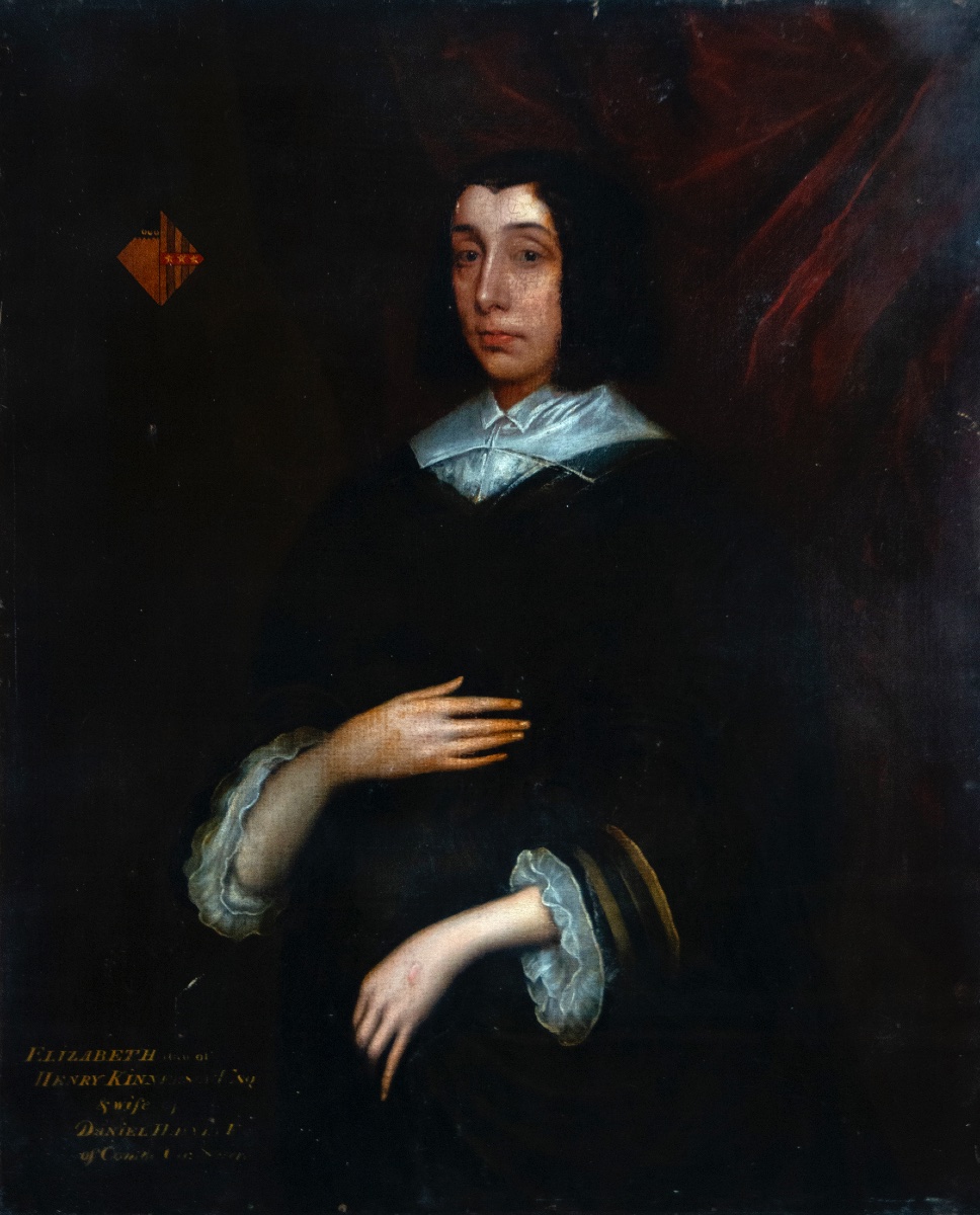 Ecole Anglaise Du XVIIe Siècle Portrait d'Elizabeth Kinnersley-photo-1