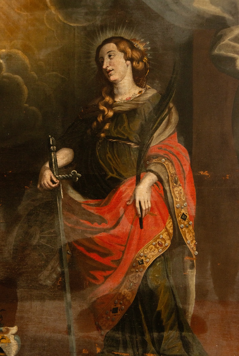 Pierre Paul Rubens (siegen 1577 - Anvers 1640) Entourage De Sainte Catherine d'Alexandrie-photo-1