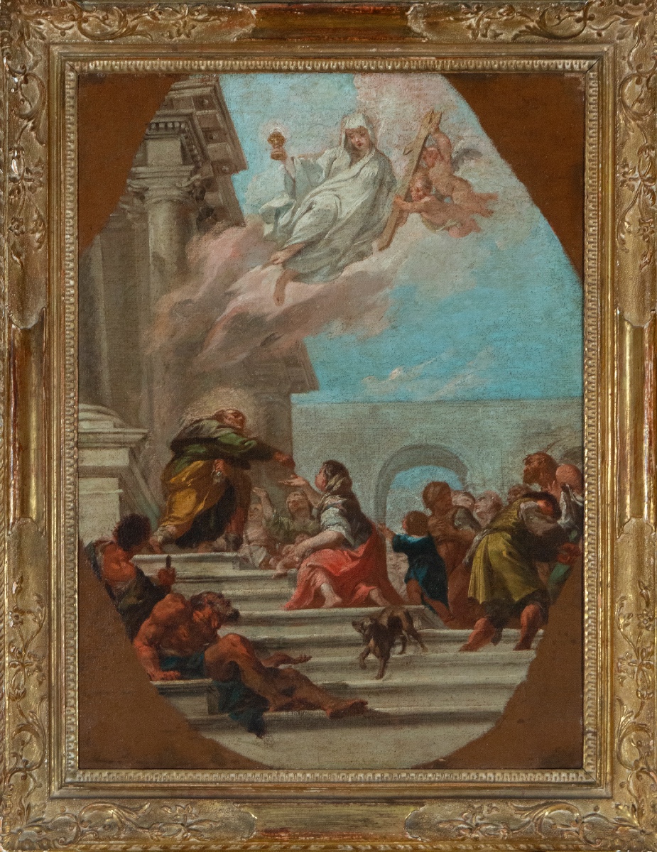 Around Giambattista Pittone “alms From A Saint”, 18th Century