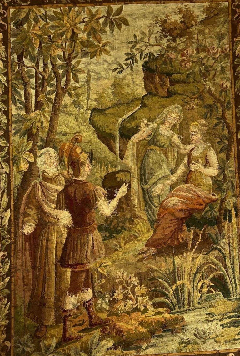18th Century Aubusson Tapestry “mythological Scene”-photo-1
