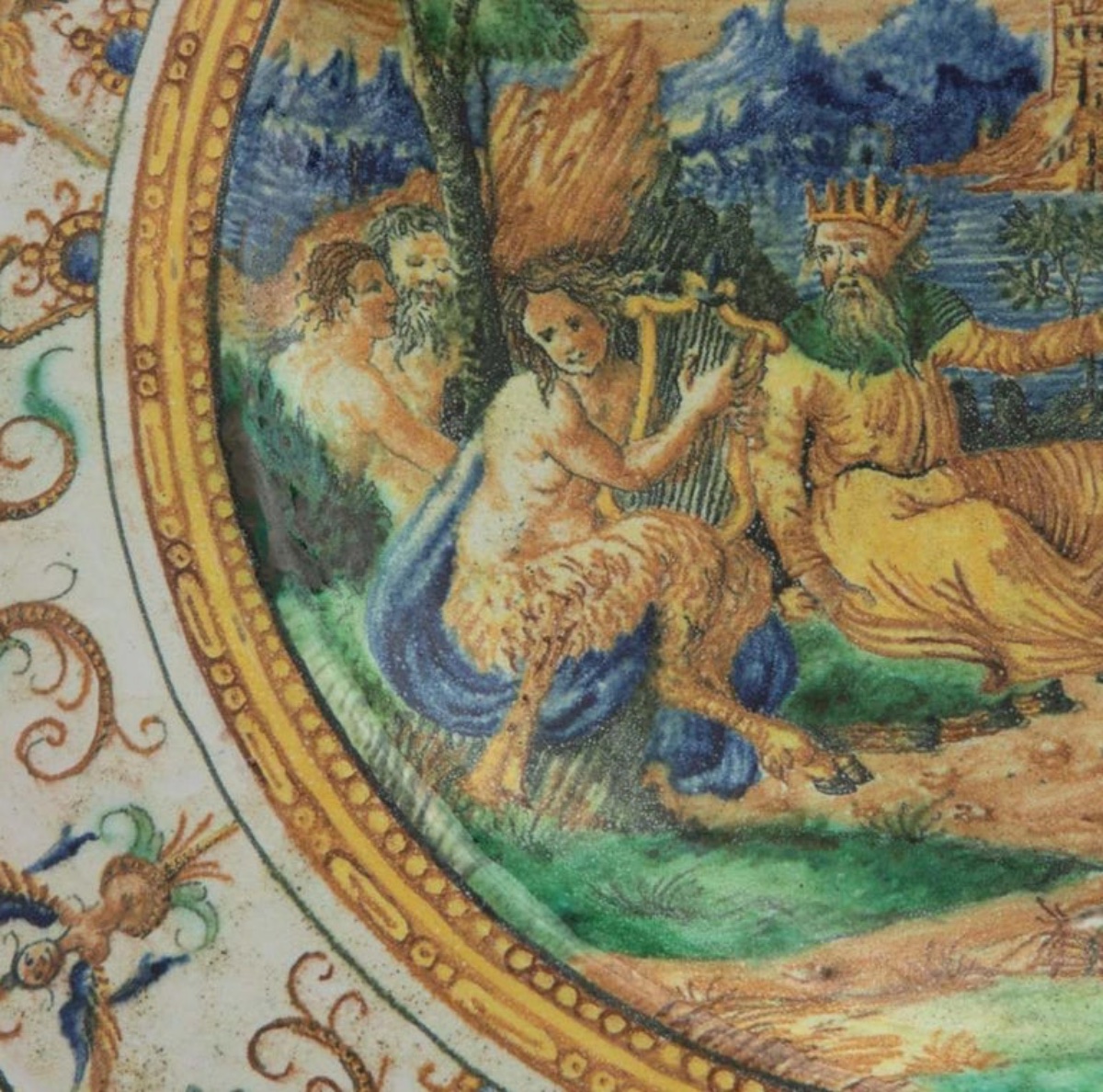 Assiette De Parade Italienne Du XIXe Siècle-photo-2
