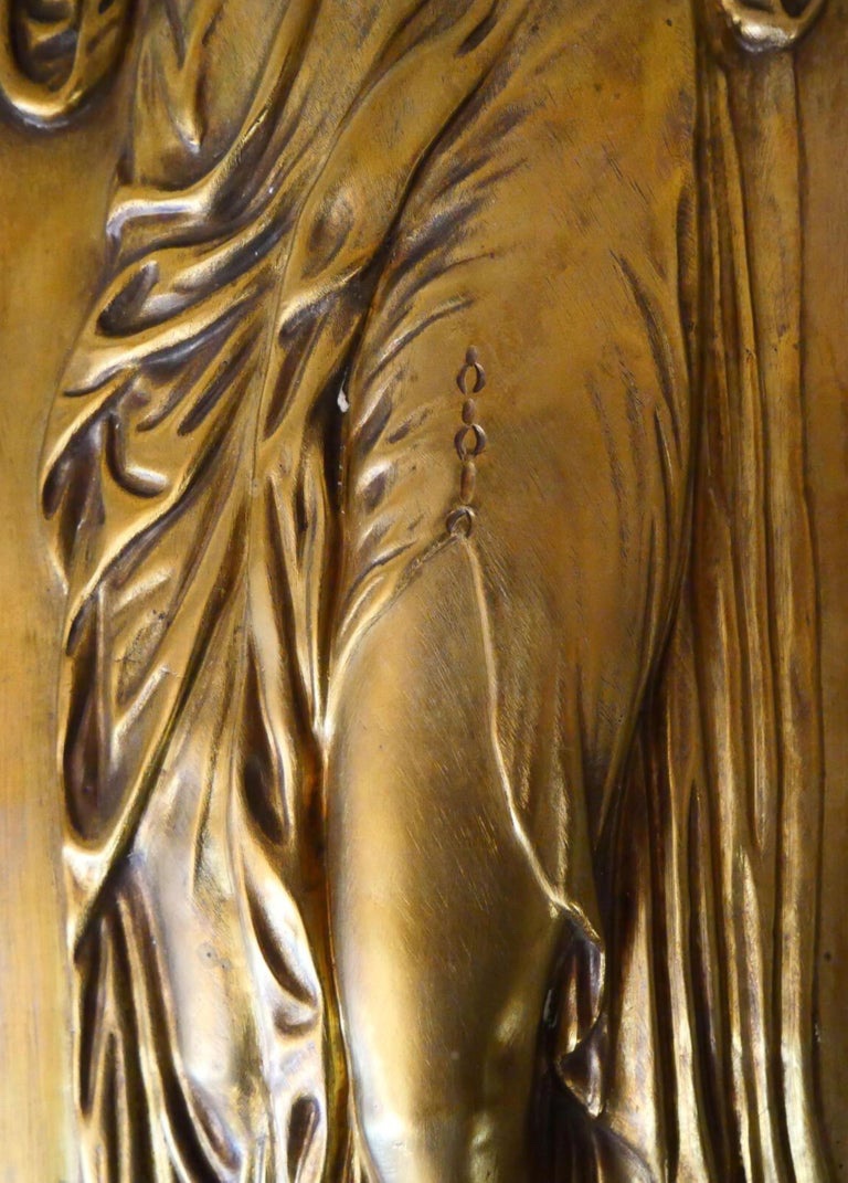 "the Nymphs Of The Fountain" Bronze Art Deco Early 20th Century-photo-8