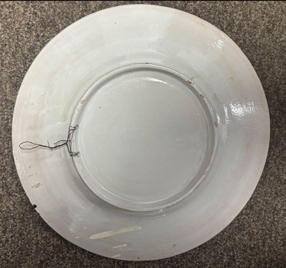 Paire De Grandes Assiettes Gaetano Battaglia, XIXe Siècle-photo-1