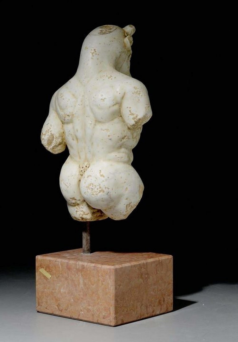 Sculpture En Marbre Du Minotaure, XVIIe Siècle Style Baroque, Italie-photo-4