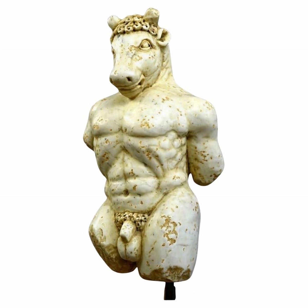 Sculpture En Marbre Du Minotaure, XVIIe Siècle Style Baroque, Italie
