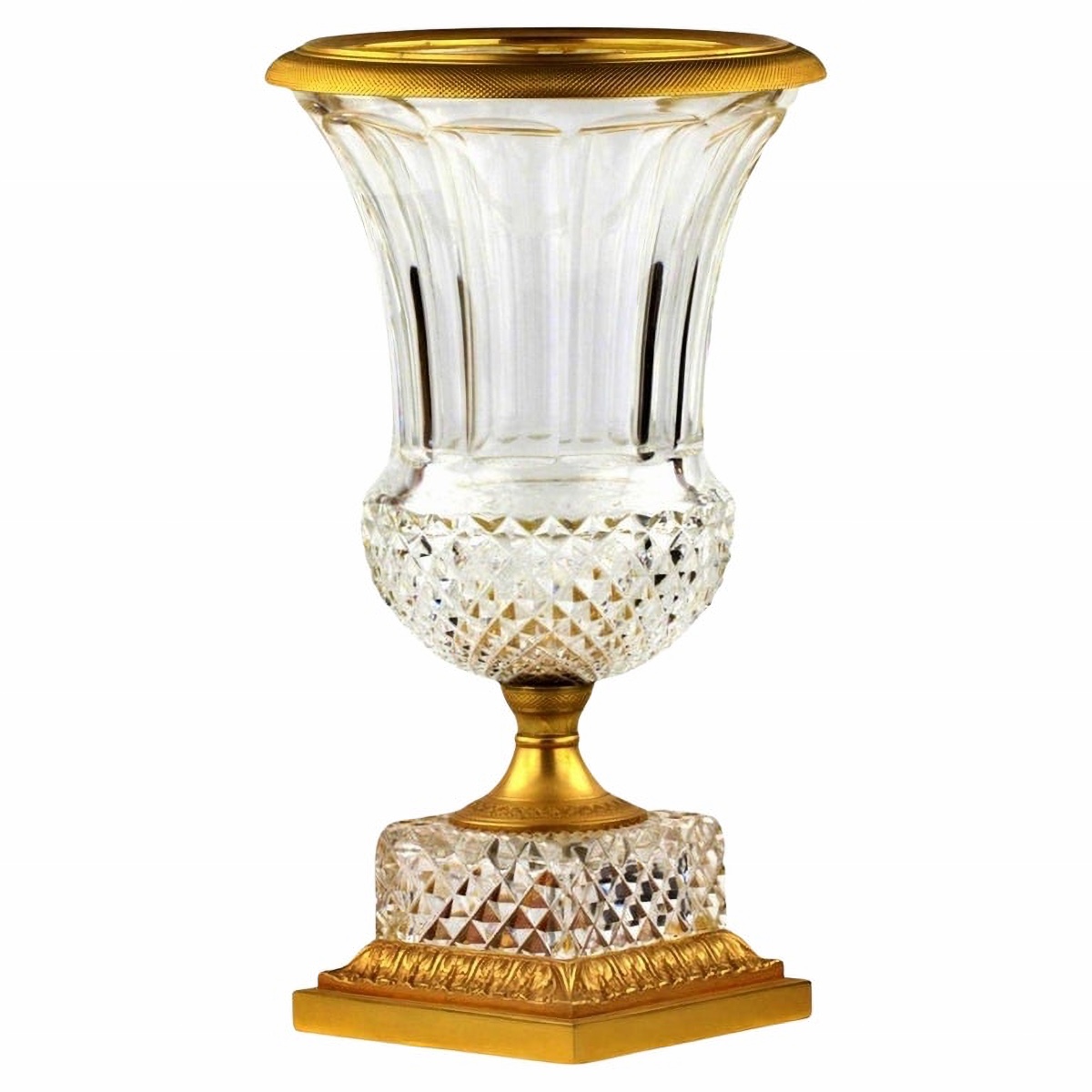 Vase En Cristal Napoléon III - Empire - France, XIXe Siècle