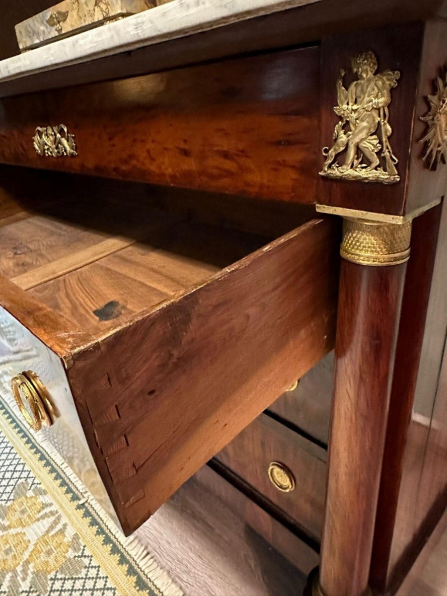 French Empire Napoleon III Commode, 19th Century-photo-2