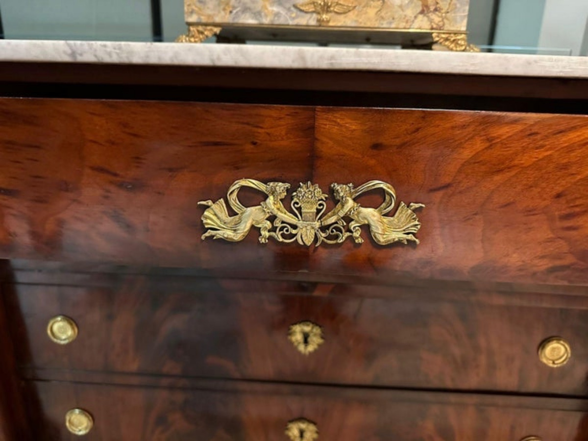 French Empire Napoleon III Commode, 19th Century-photo-5